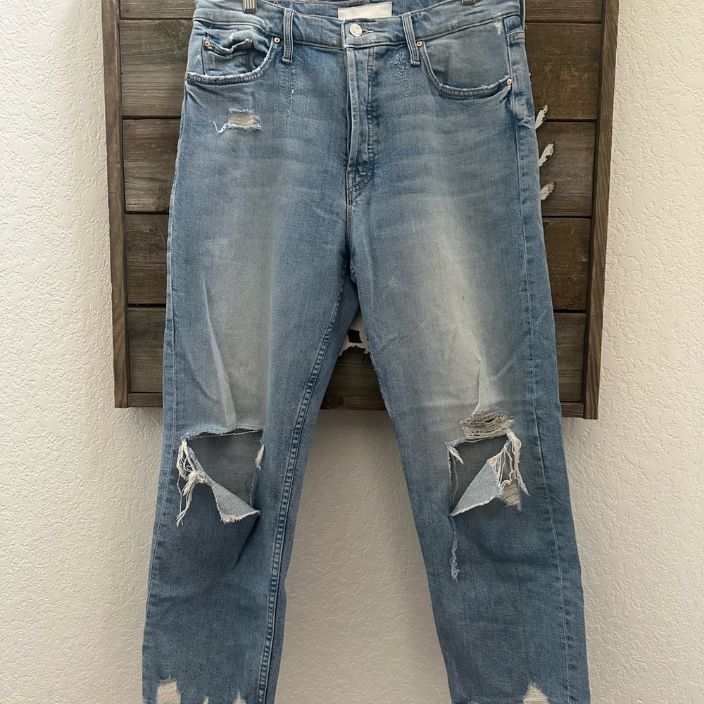 Mother Superior The Tomcat Distressed Blue Jeans The‎ confession size 32